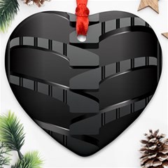 Tire Heart Ornament (two Sides) by Ket1n9