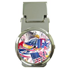 United States Of America Usa  Images Independence Day Money Clip Watches by Ket1n9