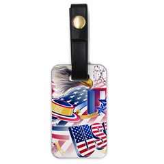 United States Of America Usa  Images Independence Day Luggage Tag (one Side) by Ket1n9