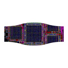 Cad Technology Circuit Board Layout Pattern Stretchable Headband