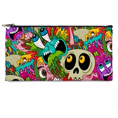 Crazy Illustrations & Funky Monster Pattern Pencil Case by Ket1n9