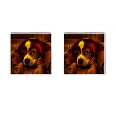 Cute 3d Dog Cufflinks (square) by Ket1n9