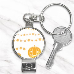 Pumpkin Halloween Deco Garland Nail Clippers Key Chain by Ket1n9