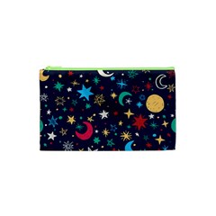 Colorful Background Moons Stars Cosmetic Bag (xs)