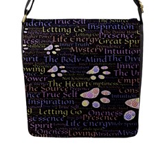 Footprints Path Mystery Unknown Flap Closure Messenger Bag (l) by Paksenen