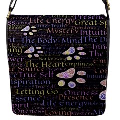 Footprints Path Mystery Unknown Flap Closure Messenger Bag (s) by Paksenen