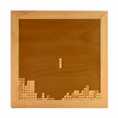 Tetris Game Wood Photo Frame Cube by Cendanart