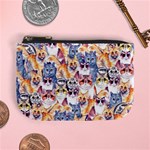 Cute Pet Kitty Cats Colorful Mini Coin Purse Front