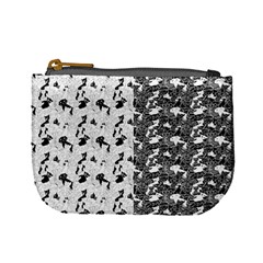 White Gray Dogs Mini Coin Purse