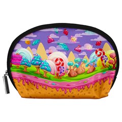 Candyland Blue Violet Candy Accessory Pouch by CoolDesigns