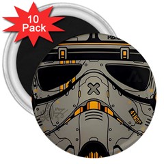 Stormtrooper 3  Magnets (10 Pack)  by Cendanart