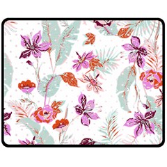 Flawer Two Sides Fleece Blanket (medium) by saad11