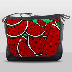 Summer Watermelon Fruit Messenger Bag by Cemarart