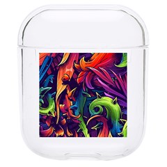 Colorful Floral Patterns, Abstract Floral Background Hard Pc Airpods 1/2 Case