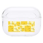 Party Confetti Yellow Squares Hard PC AirPods Pro Case Front