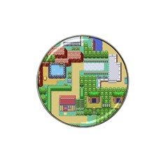 Pixel Map Game Hat Clip Ball Marker (4 Pack) by Cemarart