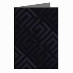 Black Pattern, Black, Pattern Greeting Cards (pkg Of 8)