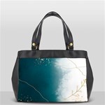 Background Flower Minimalist Oversize Office Handbag (2 Sides) Back