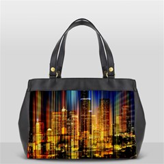 Skyline Light Rays Gloss Upgrade Oversize Office Handbag by Cemarart