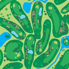 Golf Course Par Golf Course Green Play Mat (rectangle) by Cemarart