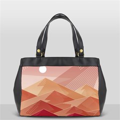 Mountains Sunset Landscape Nature Oversize Office Handbag by Cemarart