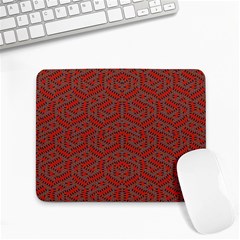 Hexagon Motif Geometric Tribal Style Pattern Small Mousepad by dflcprintsclothing