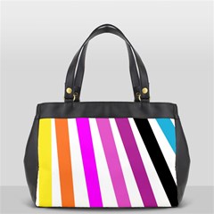 Colorful Multicolor Colorpop Flare Oversize Office Handbag by Cemarart