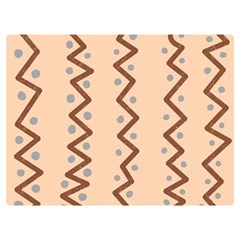 Print Pattern Minimal Tribal Two Sides Premium Plush Fleece Blanket (extra Small) by Cemarart