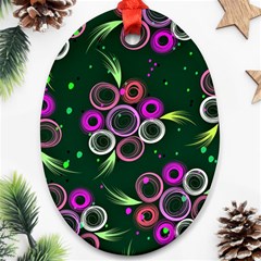 Floral-5522380 Oval Ornament (two Sides)