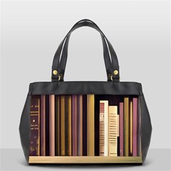 Books Bookshelves Office Fantasy Background Artwork Book Cover Apothecary Book Nook Literature Libra Oversize Office Handbag (2 Sides) by Grandong