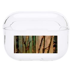 Woodland Woods Forest Trees Nature Outdoors Mist Moon Background Artwork Book Hard Pc Airpods Pro Case by Grandong