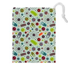 Seamless Pattern With Viruses Drawstring Pouch (4xl) by Apen