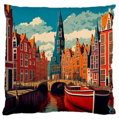 London England Bridge Europe Buildings Architecture Vintage Retro Town City 16  Baby Flannel Cushion Case (two Sides)