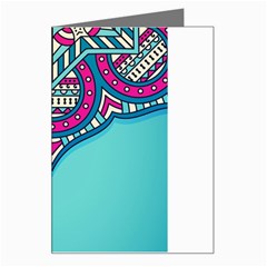 Mandala Blue Greeting Card