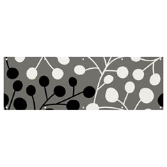 Abstract Nature Black White Banner And Sign 12  X 4 