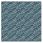 Blue Paisley Square Satin Scarf (36  x 36 ) Front