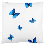 Butterfly-blue-phengaris 16  Baby Flannel Cushion Case (Two Sides) Back