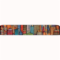 City New York Nyc Skyscraper Skyline Downtown Night Business Urban Travel Landmark Building Architec Small Bar Mat by Posterlux