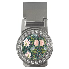 Spring Design With Watercolor Flowers Money Clips (cz)  by AlexandrouPrints