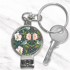 Spring Design With Watercolor Flowers Nail Clippers Key Chain by AlexandrouPrints