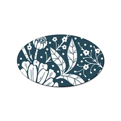 Spring Pattern Sticker (oval) by AlexandrouPrints