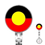 Aboriginal flag on Stainless Steel Nurses Watch