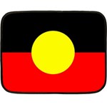 Aboriginal flag on Mini Fleece Blanket (Single Sided)