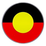 Aboriginal flag on Wireless Fast Charger (White)