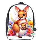 Kangaroo with Joey on School Bag (Large)