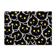 Cat Pattern Pet Drawing Eyes Sticker A4 (10 Pack)