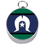 Torres Strait flag on Silver Compass