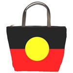 Aboriginal flag on Bucket Handbag