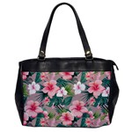 Hibiscus flowers on Oversize Office Handbag (One Side)