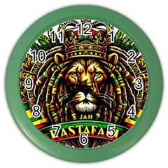 0158d2e6-8132-480a-a773-f54dcc35af40 Color Wall Clock by RiverRootsReggae